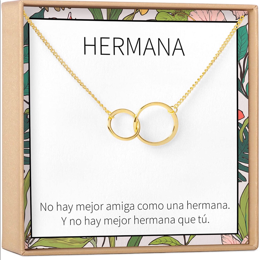 Collar Regalo Para Hermana: Joyera, Mayor, Menor, Cumpleaos, Navidad